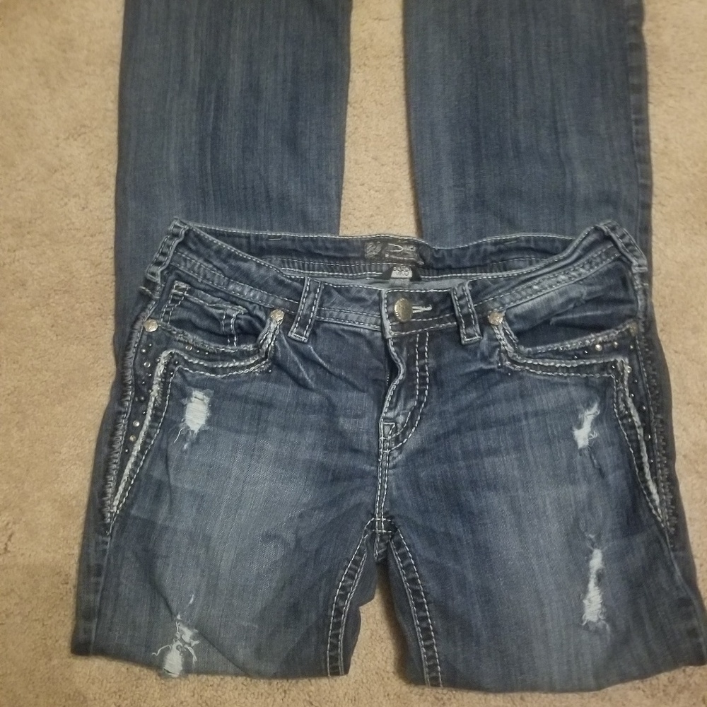 Silver jeans